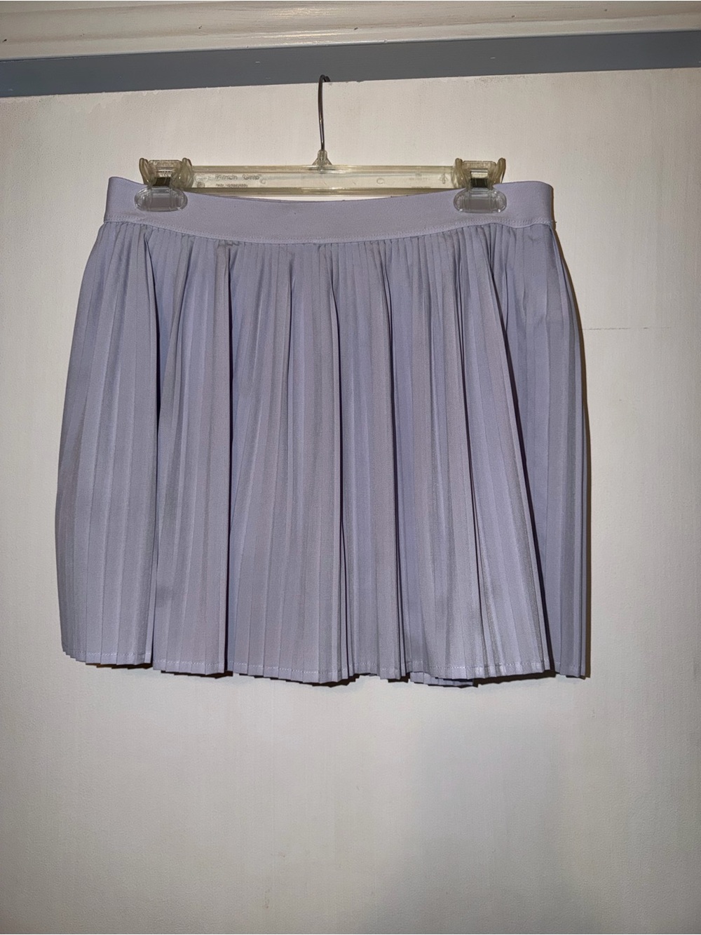 Pleated Mini Skort in Light Lavender